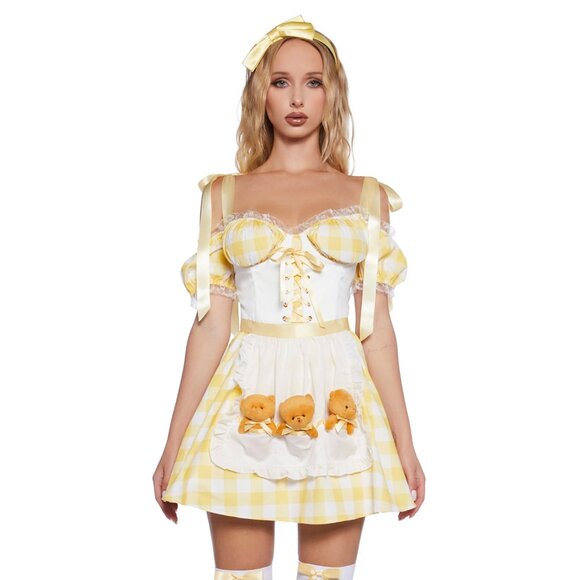 NEW Dolls Kill Goldilocks (Bear Friend Goldie) Costume Set - All Items Included - Picture 1 of 6